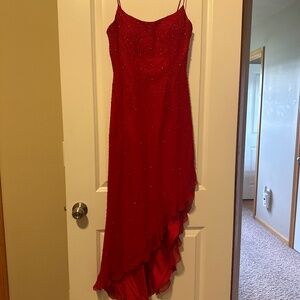 Red prom dress